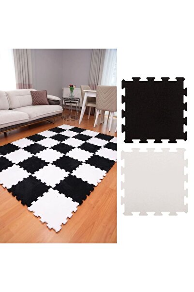 BEYDEX 12 parça 1 metrekare 31x31 ölçü 16mm yükseklik peluş yapboz hazı