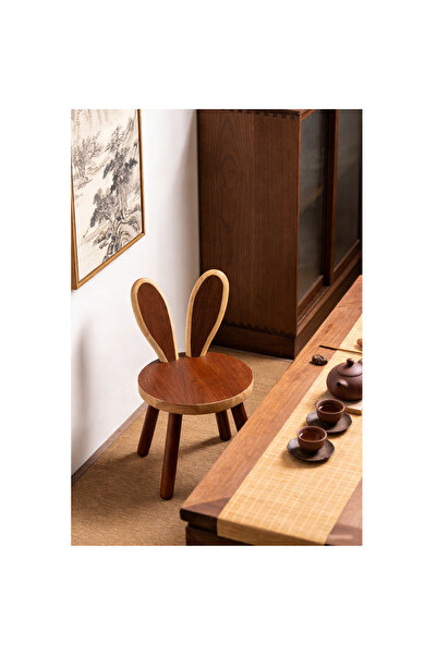 Mtanvxay كرسي قراءة وتناول طعام للأطفال، مصنوع من الخشب على شكل حيوان، مناسب ...