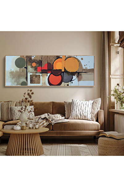 woodhomeworks Tek Parça Gerçek Ahşap Yatay Panorama Çerçeveli Tablo