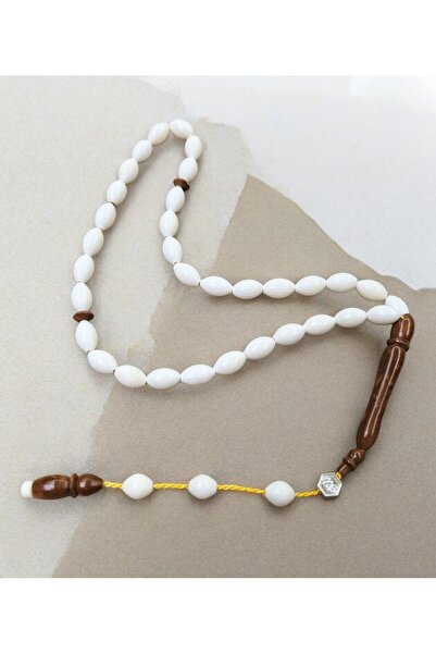 İnan Tesbih Natural Camel Bone Kuka Signed Model Barley Cut Rosary
