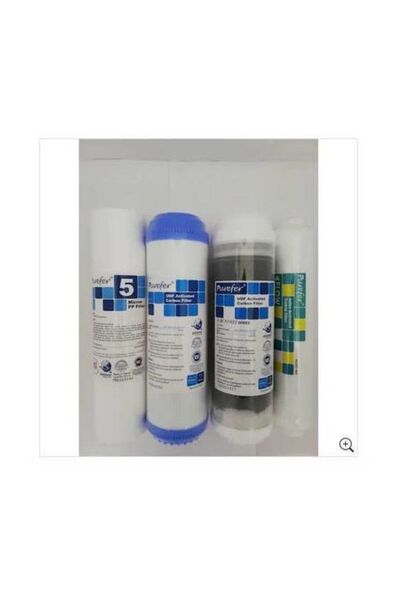 Purefer Open Case Water Purifier Double Carbon Set of 4