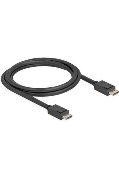 DELOCK Cablu DisplayPort 2.1 mascul > DisplayPort mascul, 16K, 80 Gbps negru,...