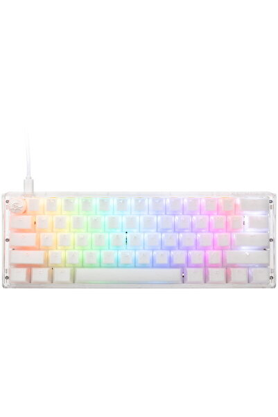 Ducky One 3 Aura Mini LED RGB pentru gaming alb - MX-Silent-Roșu (SUA)
