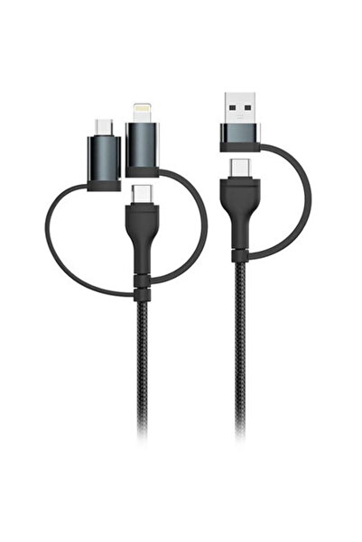 V-TAC CABLU 5IN1 TIP C - MICROUSB - USB - LIGHTNING 1.2M