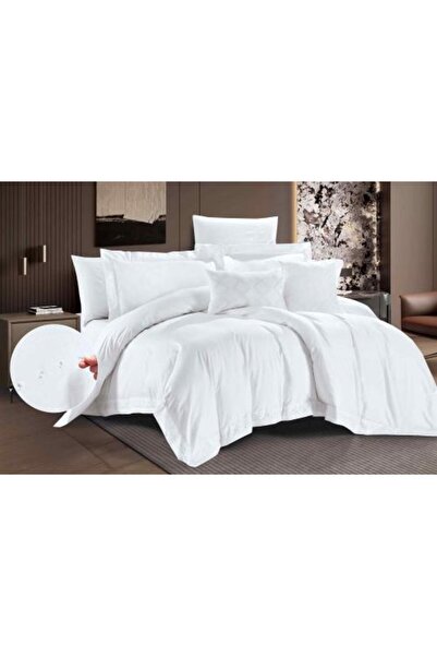 Alhabib bedding مفرش روز ووتر مزدوج قطن أبيض عدد القطع 9