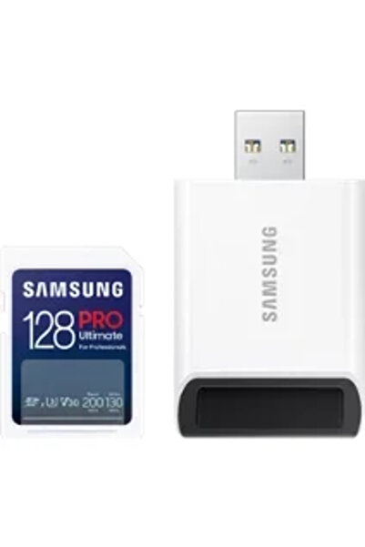 Samsung PRO Ultimate 128GB, Clasa 10, UHS-I U3, V30 + Adaptor USB