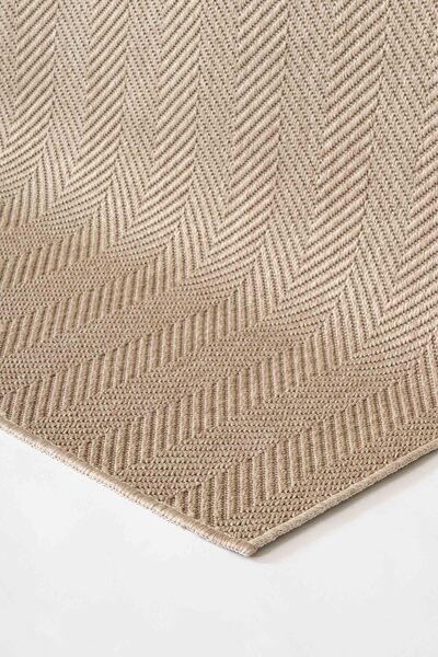 Oriente Home Velora Bej Hasır Dokuma Jüt Kaymaz Taban Sisal Kilim Yıkanabilir Mutfak Halı 1902