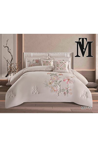 MT Summer embroidered double bed set, 8 pieces