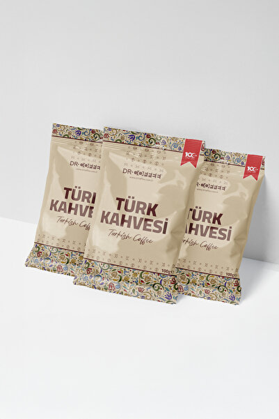Drcoffee Turkish Coffee Sachet 100 Gr. X 3 Pieces