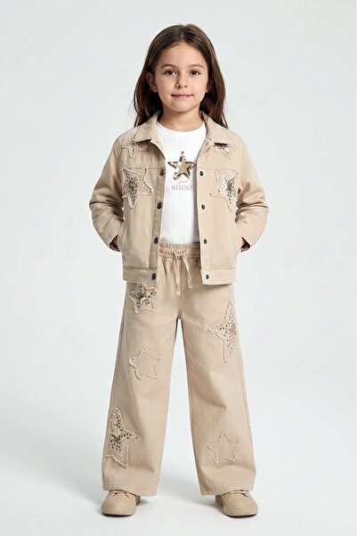 DMB BOYS & GIRLS Girls' Jacket Badi̇ Pants 3-Piece Set 26Ydmb0657