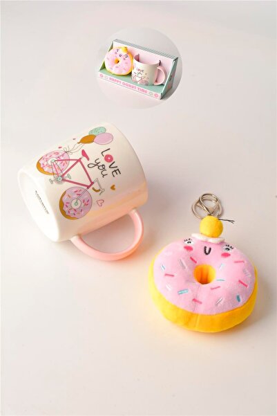 Tohana Donut plush keychain porcelain mug