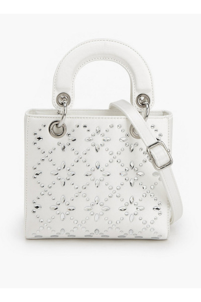 Flora Bella by Shoexpress Floral Bella Embellished Tote Bag with Detachable S...