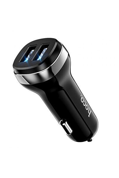 Hoco Incarcator Auto 2xUSB, 12W, 2.4A - Superior (Z40) - Black