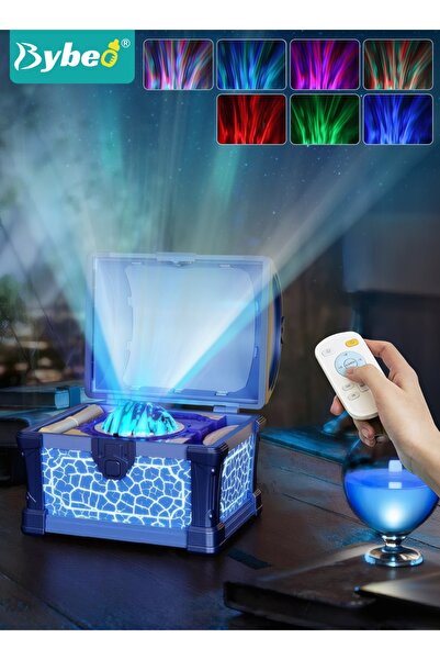 BYBEO Treasure Chest Projector Night Light for Kids, Aurora Night Light Proje...