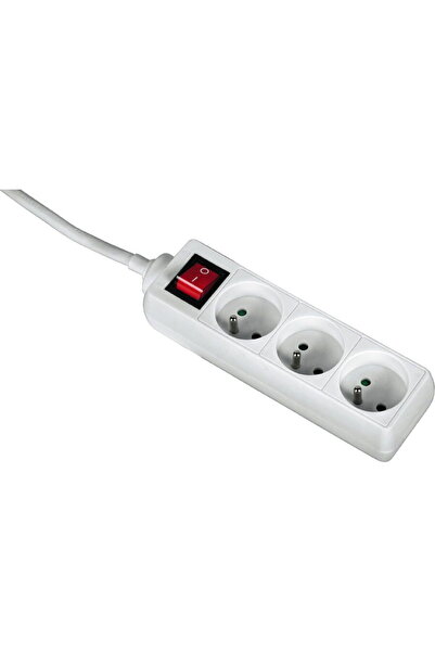 Hama Listwa Zasilająca Standard 3 gniazda, 3m, biała