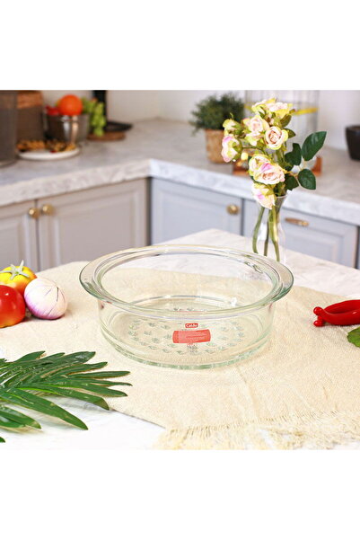 AZAF Round Glass Mandi Pot