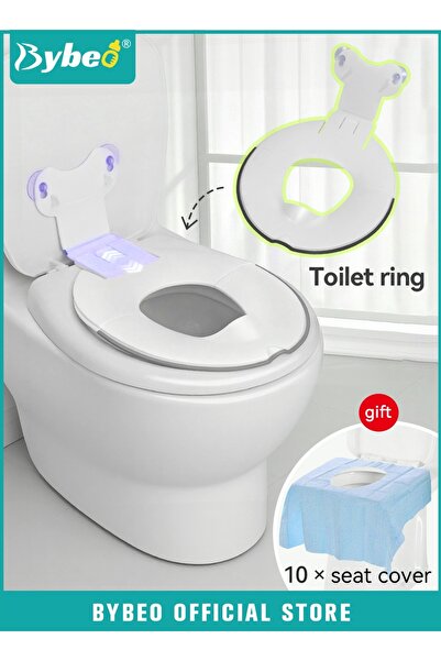 BYBEO Baby Potty Training Seat for Toddlers, Kids Toilet Seat with 10 PCS Toi...
