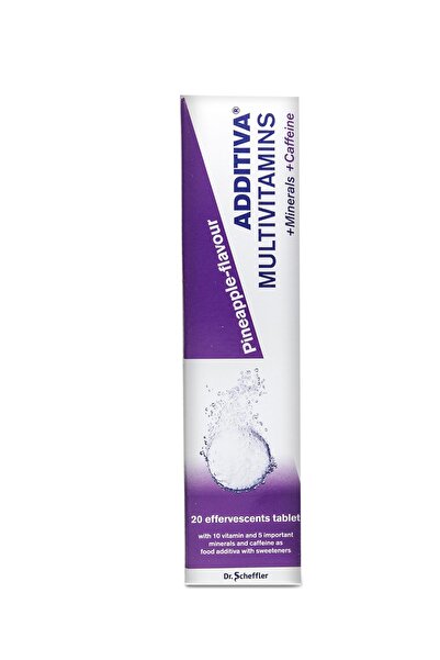 DR SCHEFFLER ADDITIVA MULTIVITAMINS, MINERALS AND CAFFEINE EFFERVESCENT TABLE...