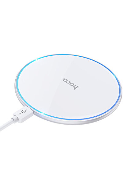 Hoco CW6 USB-C Qi 15W Alb