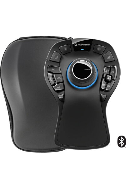 3Dconnexion Mouse Wireless SpaceMouse Pro, Optic, Reincarcabil, Negru