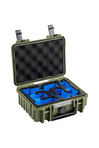 bw B&W Cases Type 500 for DJI Osmo Pocket 3 Creator Combo, Bronze-green