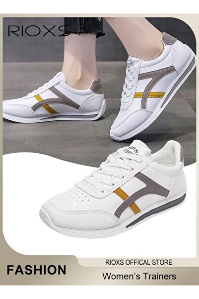 RIOXS Women's Low Top Sneakers, Lightweight Breathable Casual Sneakers, Anti-...