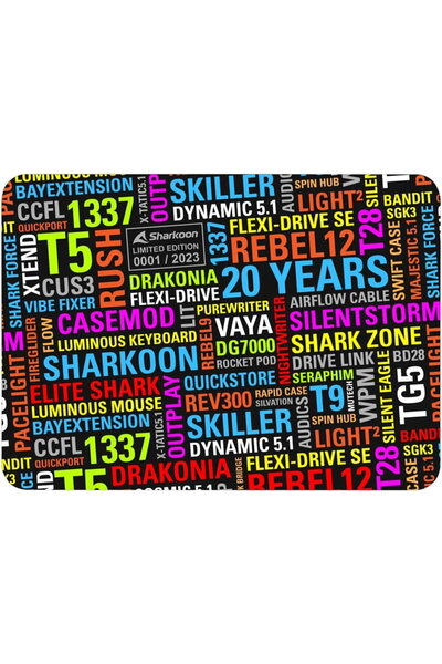 SHARKOON Mousepad 4044951038084 – Πολύχρωμο – Ιδανικό για συνεδρίες eSports