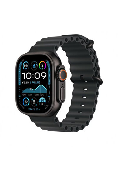 Apple Ceas inteligent Curea MYPD3ZM/A, 49 mm, curea Black Ocean/finisaj titan