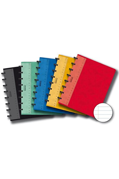 Aurora Caiet A5, 72 fișiere - 90g/mp, coperta PP culoare transparentă, Adoc -...