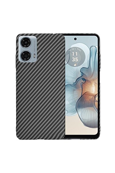 SKYDDAR INNOVATION Husă pentru Motorola Moto G24 Power, textură de carbon, Ca...