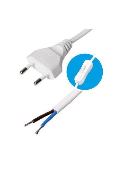 Somogyi Cablu retea cu intrerupator, 2m