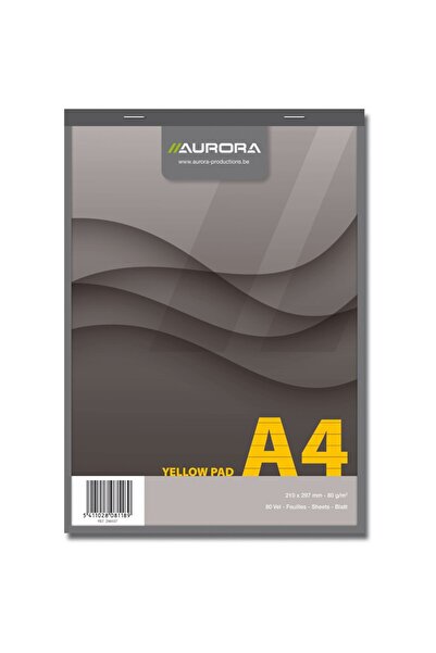 Aurora Blocnotes capsat, A4, 80 file - 80g/mp, 4 perforatii, Office - dictand...