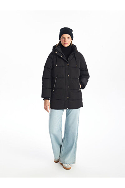 LC Waikiki Rmz Gi̇yi̇m Farkiyla Women's Hooded Puffer Coat