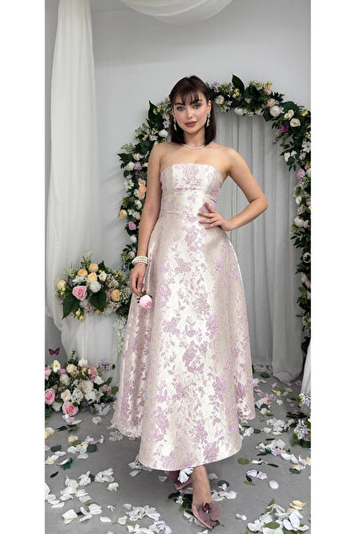 Karteks Nişan Elbisesi Parlak Kumaş