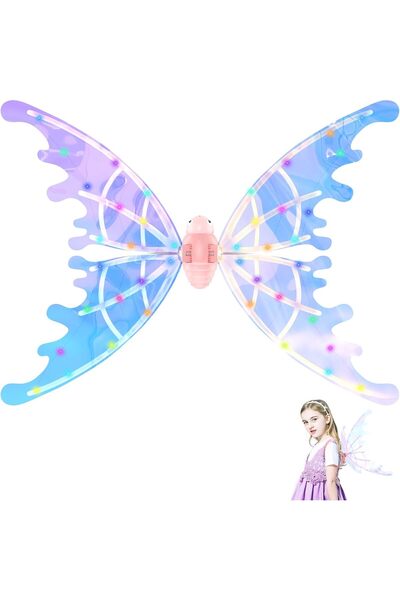 bubbacare Fairy/butterfly wings set for girls, electric mechanism, LED lights...