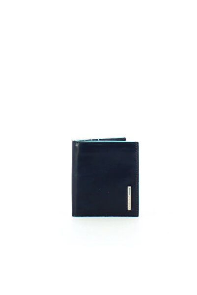 Piquadro , Blue Square, Leather Card Holder, PP1518B2, Blue Authentic, Unisex