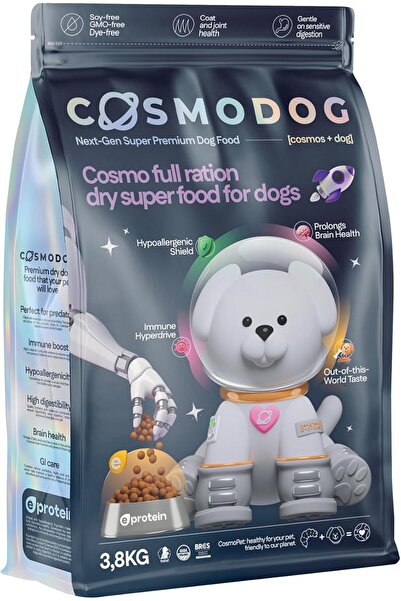 Cosmopet طعام الكلاب الجاف COSMODOG بنكهة البط مع بروتين E المضاد للحساسية لل...