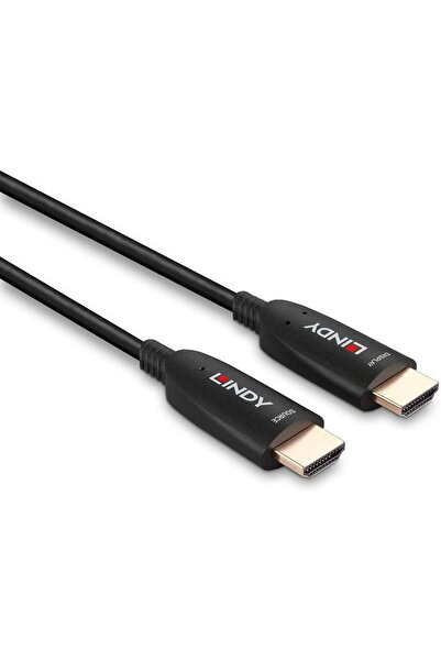 LİNDY Cablu hibrid HDMI 2.1 8K60 cu fibră optică (negru, 15 metri, cablu AOC)