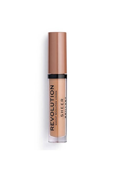 MAKEUP REVOLUTION , Sheer Brillant, Vegan, Lip Gloss, 119, Hustle, 3.5 ml