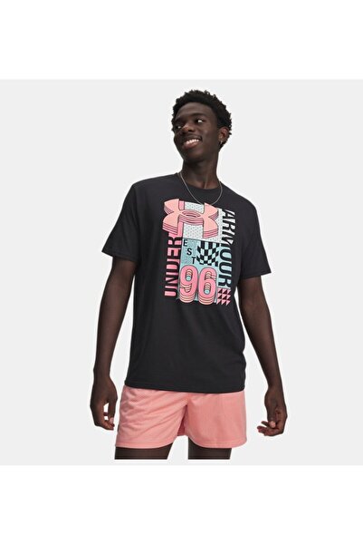 Under Armour Erkek UA Logo Kolej Kısa Kollu T-Shirt 6009244-001