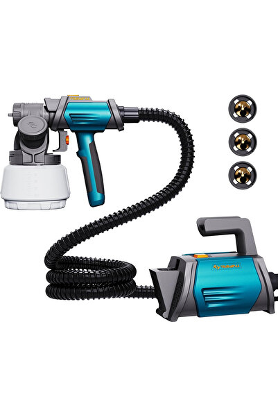 Tilswall Shark 800 HVLP paint spray gun, 1300 ml capacity, 4 nozzles, 3 spray...
