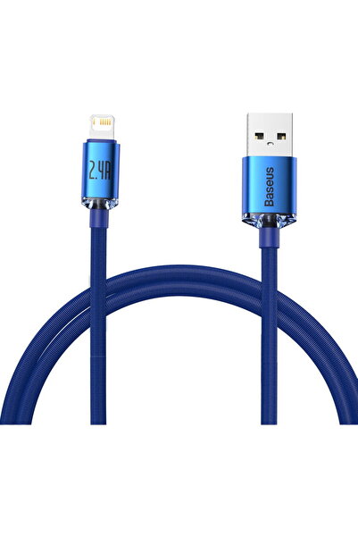 Baseus Crystal Shine USB to Lightning, 2.4A, 1.2m blue