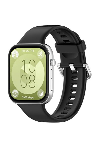 Techsuit Curea pentru Huawei Watch Fit 3 - Watchband 24mm (W061) - Black