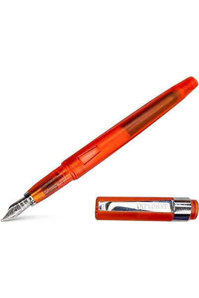 Diplomat Stilou Magnum demo, cu penita B, din otel inoxidabil - orange