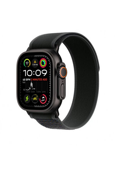 Apple Ceas inteligent Curea MYQ53ZM/A, 49 mm, buclă Trail neagră/finisaj tita...