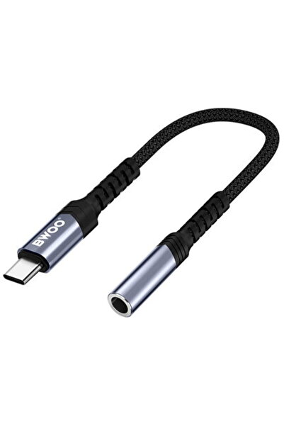 Bwoo ADAPTOR AUDIO USB-C - JACK 3.5MM - NEGRU