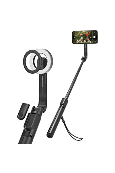 Spigen Stick selfie cu trepied MagSafe, versiune mai lungă, negru