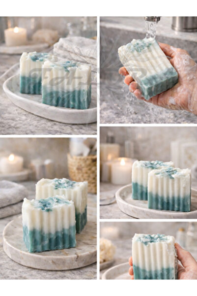 Falora Zeytinyağlı El Yapımı Doğal Mavi Kil Sabunu