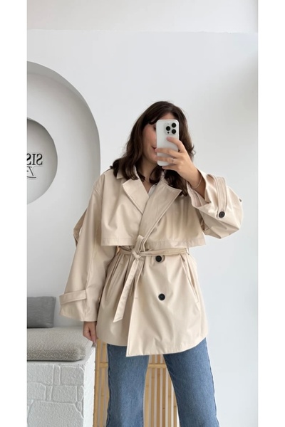 EEES MİDİ BOY İÇ ASTARSIZ TRENÇKOT