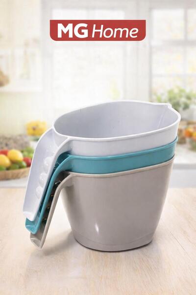 VENON 3 Pieces 💎 Premium Plastic Mug 1200 ml 💧   Interlocking Mug 💧 Toilet...